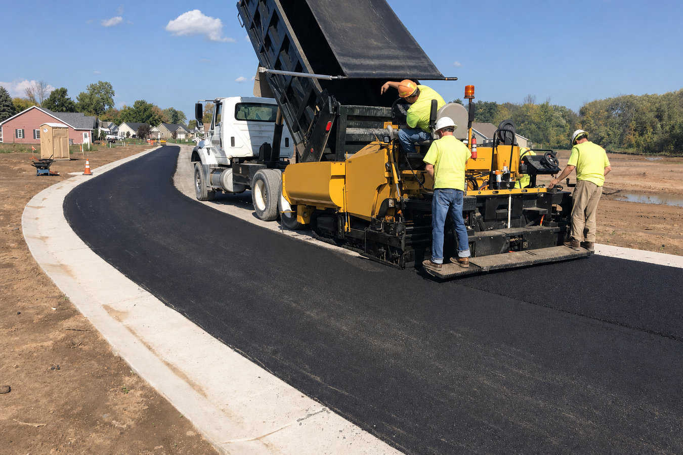 Asphalt paving